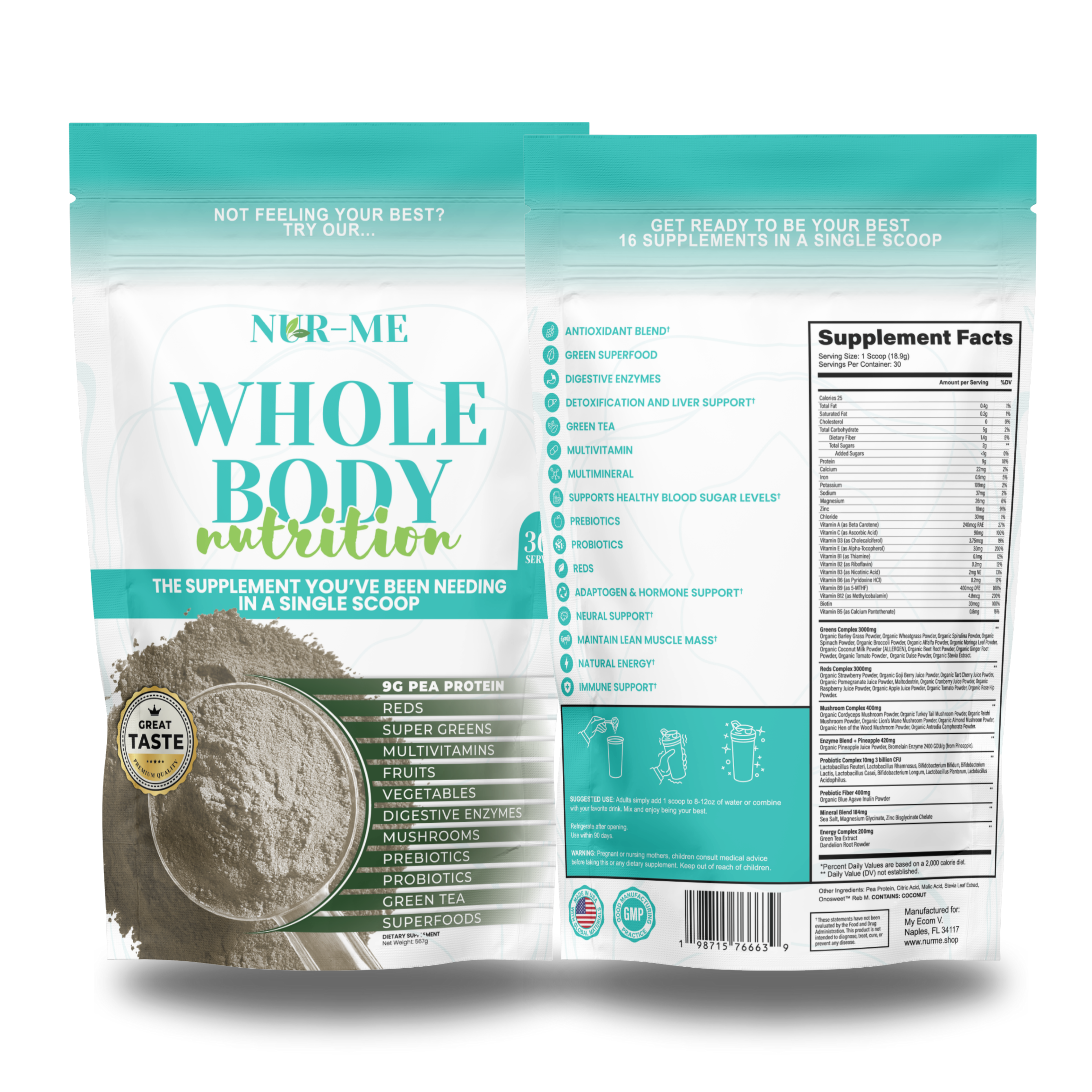 Whole body nutrition Starter Kit-NUR-ME